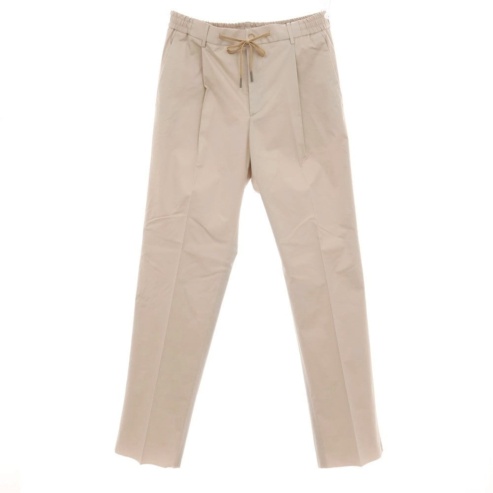 【新品】タリアトーレ TAGLIATORE ストレッチ コットン イージースラックスパンツ ベージュ【サイズ50】【 状態ランクN 】【 メンズ 】