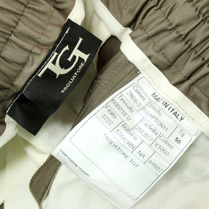 【SALE10%OFF/返品不可】【新品】タリアトーレ TAGLIATORE ストレッチ コットン イージースラックスパンツ オリーブ【 サイズ50 】【 状態ランクN 】【 メンズ 】