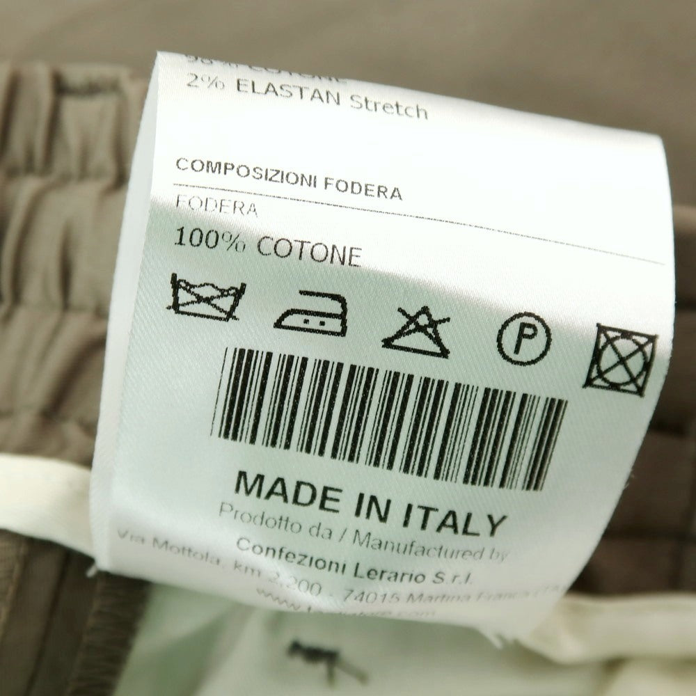 【SALE10%OFF/返品不可】【新品】タリアトーレ TAGLIATORE ストレッチ コットン イージースラックスパンツ オリーブ【 サイズ50 】【 状態ランクN 】【 メンズ 】