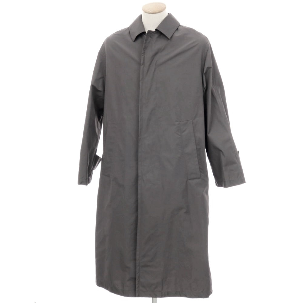 【新品】イーヴォ Hevo ポリエステルコットン ステンカラーコート グレー【サイズ44】【 状態ランクN 】【 メンズ 】