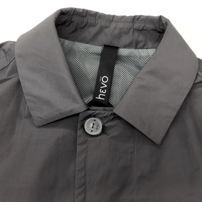 【新品】イーヴォ Hevo ポリエステルコットン ステンカラーコート グレー【サイズ44】【 状態ランクN 】【 メンズ 】