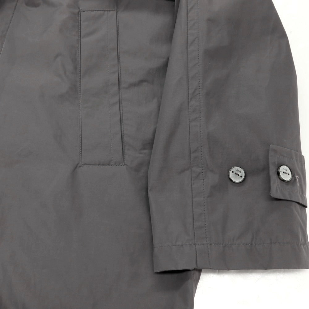 【新品】イーヴォ Hevo ポリエステルコットン ステンカラーコート グレー【サイズ46】【 状態ランクN 】【 メンズ 】