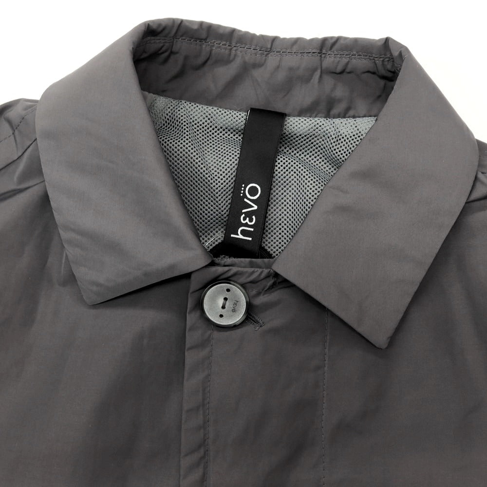 【新品】イーヴォ Hevo ポリエステルコットン ステンカラーコート グレー【サイズ46】【 状態ランクN 】【 メンズ 】