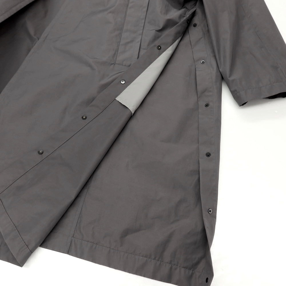 【新品】イーヴォ Hevo ポリエステルコットン ステンカラーコート グレー【サイズ46】【 状態ランクN 】【 メンズ 】