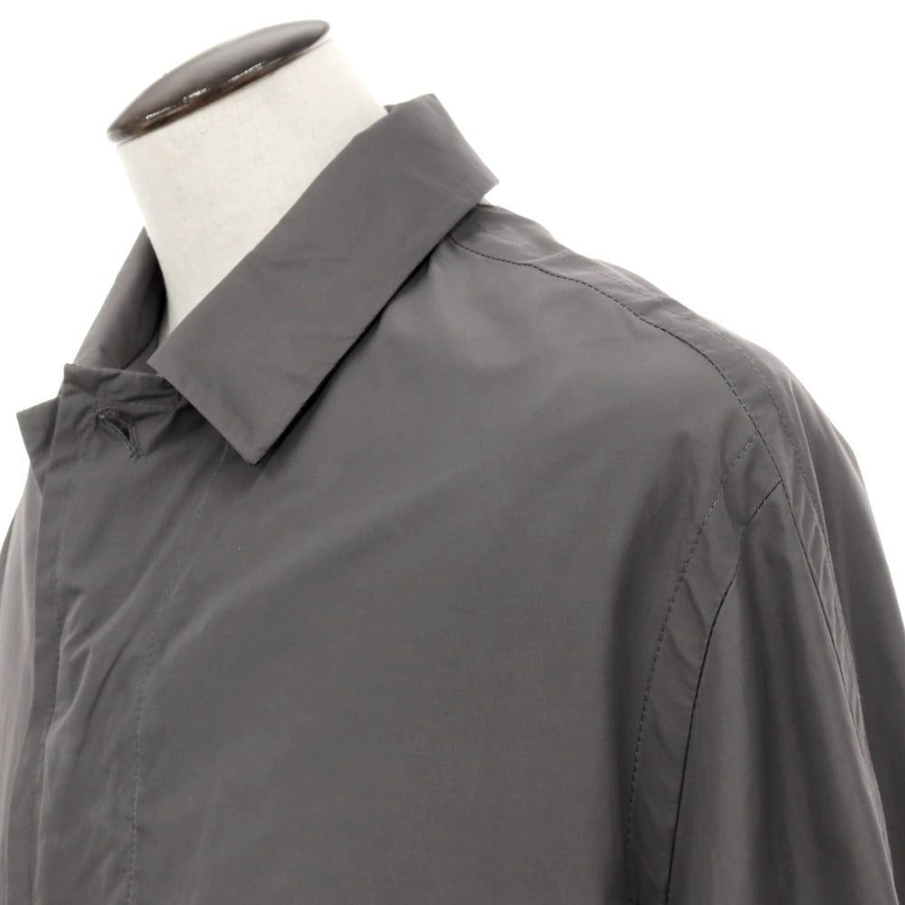 【新品】イーヴォ Hevo ポリエステルコットン ステンカラーコート グレー【サイズ52】【 状態ランクN 】【 メンズ 】[DPD]