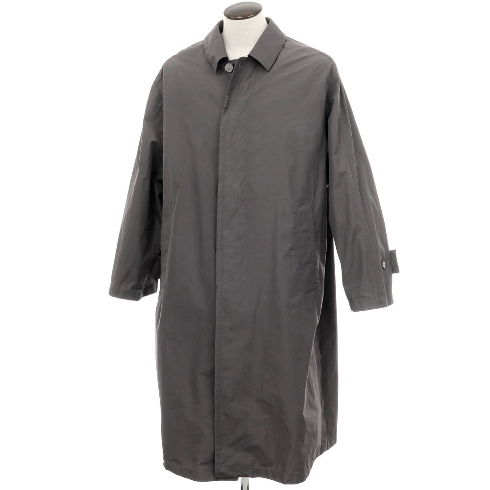 【新品】イーヴォ Hevo ポリエステルコットン ステンカラーコート グレー【サイズ56】【 状態ランクN 】【 メンズ 】
