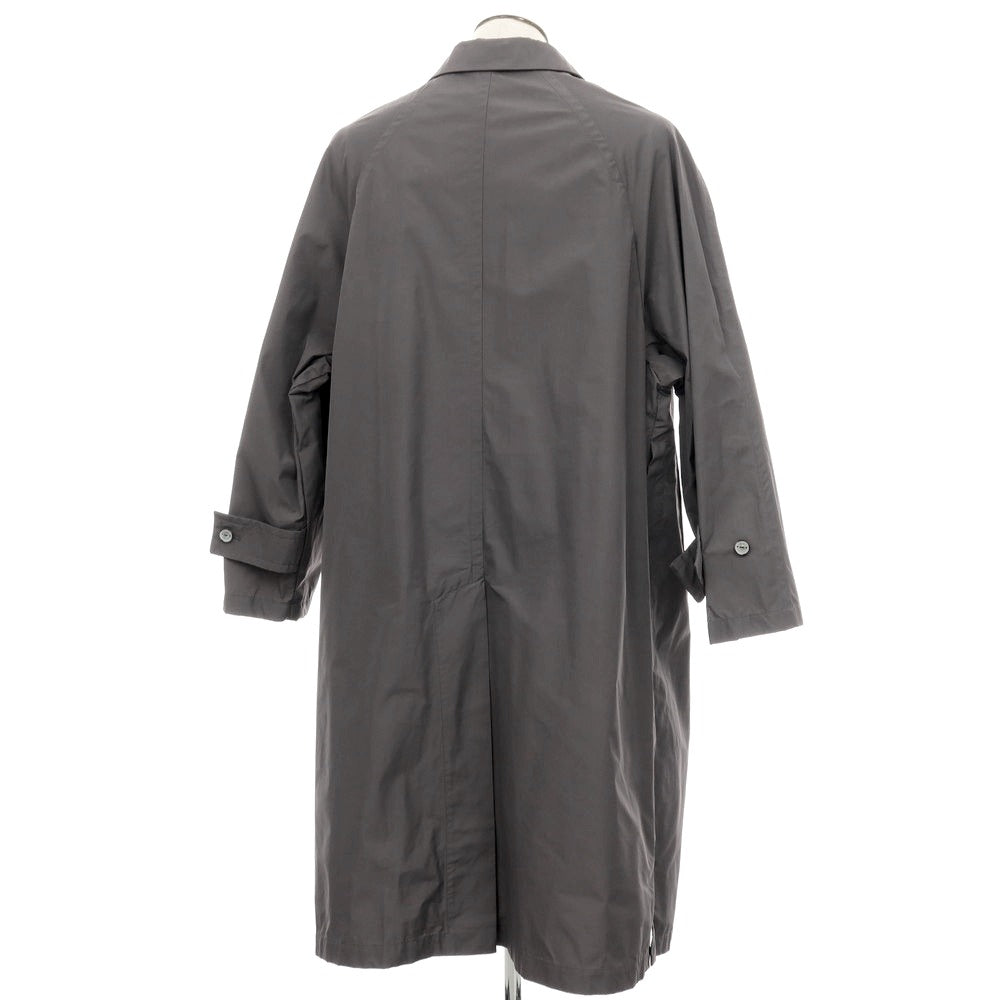 【新品】イーヴォ Hevo ポリエステルコットン ステンカラーコート グレー【サイズ56】【 状態ランクN 】【 メンズ 】