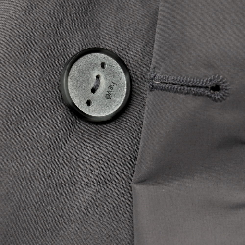 【新品】イーヴォ Hevo ポリエステルコットン ステンカラーコート グレー【サイズ56】【 状態ランクN 】【 メンズ 】