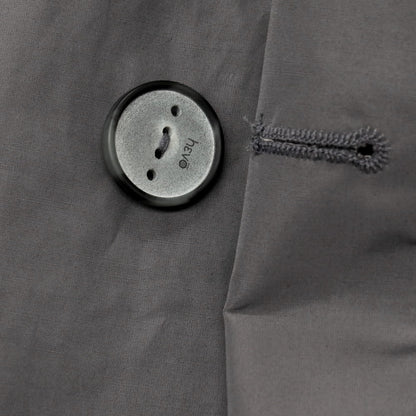 【新品】イーヴォ Hevo ポリエステルコットン ステンカラーコート グレー【サイズ56】【 状態ランクN 】【 メンズ 】