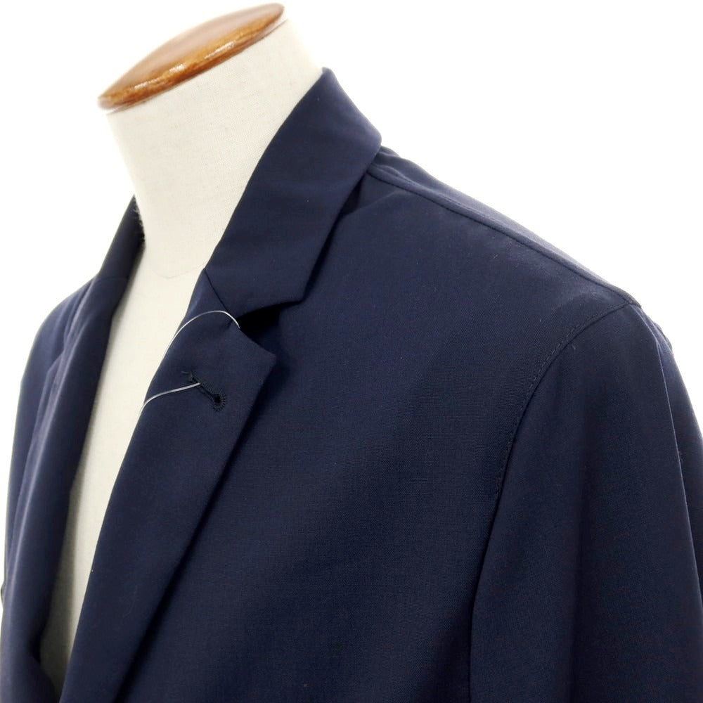 【新品】イーヴォ Hevo ストレッチポリエステルウール セットアップ ネイビー【サイズ上46/下S】【 状態ランクN 】【 メンズ 】[DPD]