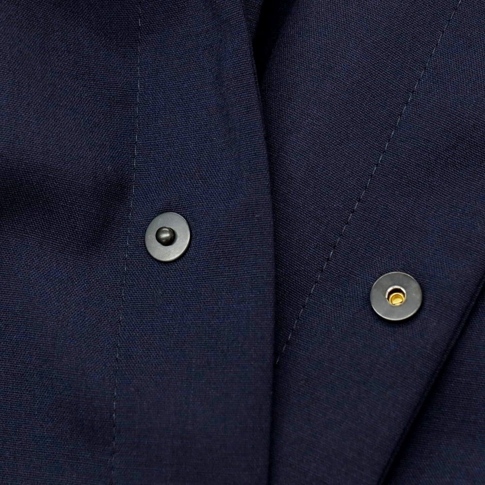 【新品】イーヴォ Hevo ストレッチポリエステルウール セットアップ ネイビー【サイズ上46/下S】【 状態ランクN 】【 メンズ 】[DPD]