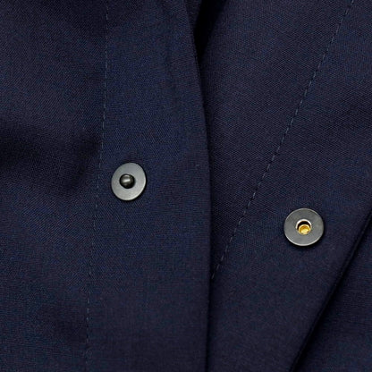 【新品】イーヴォ Hevo ストレッチポリエステルウール セットアップ ネイビー【サイズ上46/下S】【 状態ランクN 】【 メンズ 】