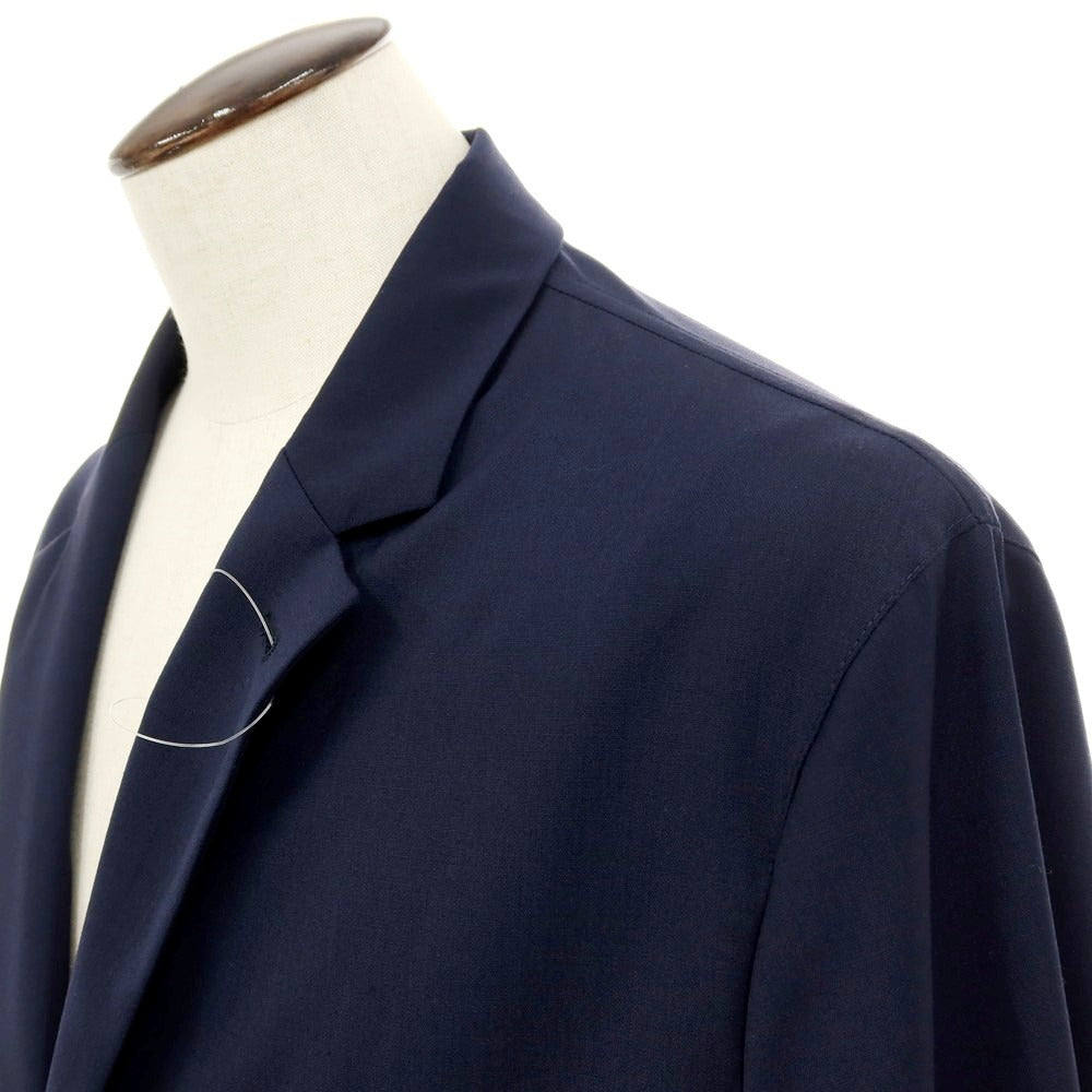 【新品】イーヴォ Hevo ストレッチポリエステルウール セットアップ ネイビー【サイズ上52/下XL】【 状態ランクN 】【 メンズ 】[DPD]