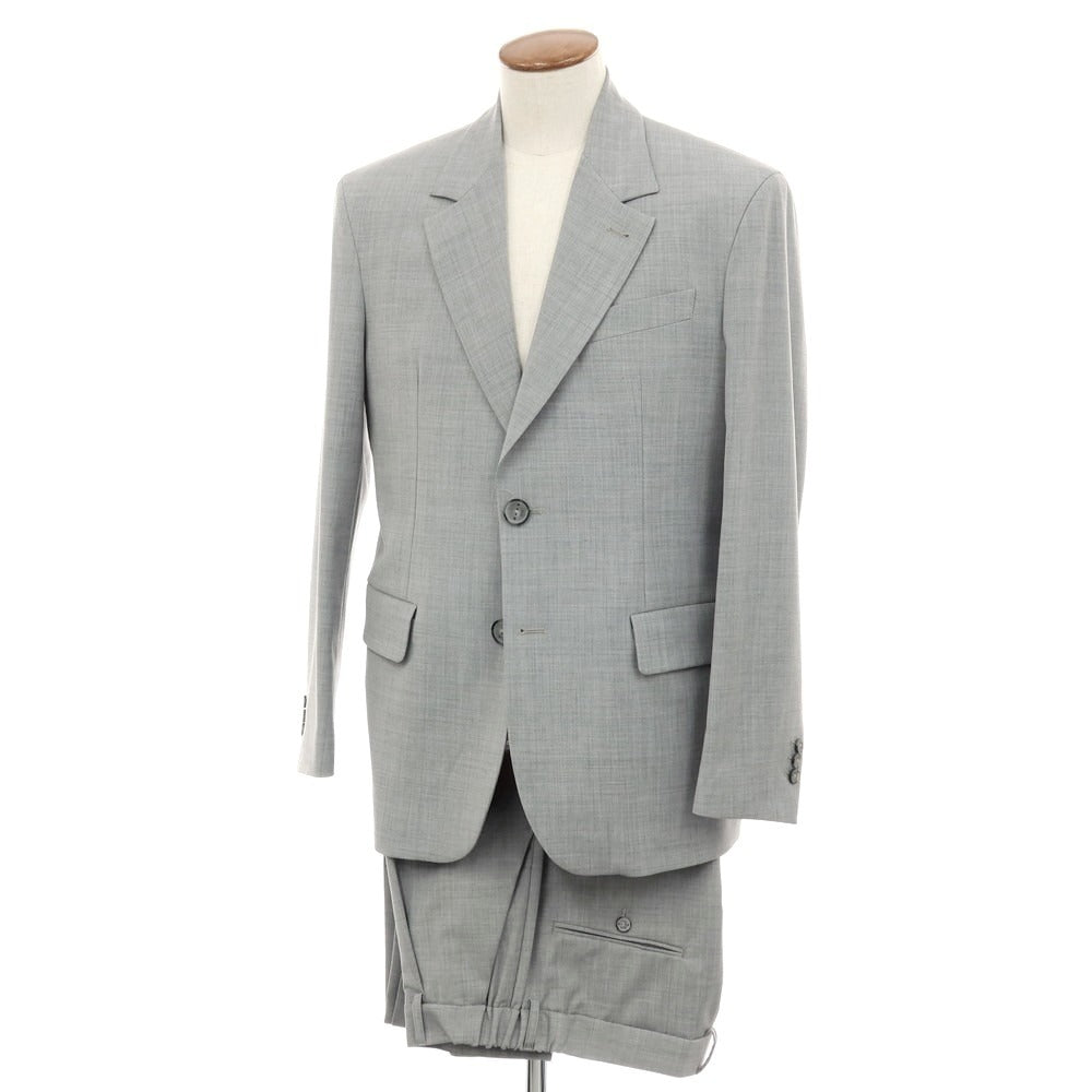 【新品】イーヴォ Hevo ストレッチポリエステルウール 2つボタンスーツ スーツ ライトグレー【サイズ上48/下M】【 状態ランクN 】【 メンズ 】