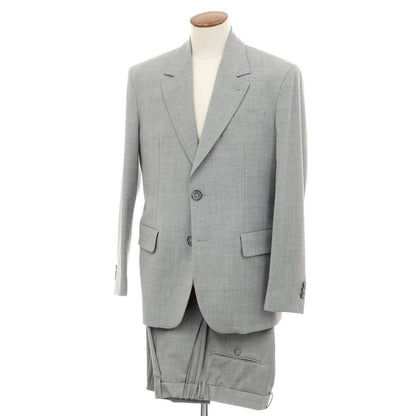 【新品】イーヴォ Hevo ストレッチポリエステルウール 2つボタンスーツ スーツ ライトグレー【サイズ上48/下M】【 状態ランクN 】【 メンズ 】