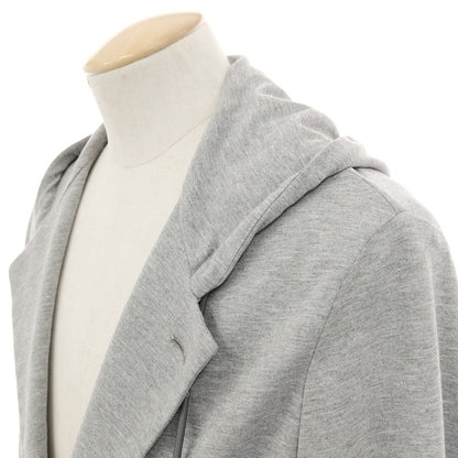 【新品】イーヴォ Hevo コットンナイロン フーデッドジャケット ライトグレー【サイズ44】【 状態ランクN 】【 メンズ 】