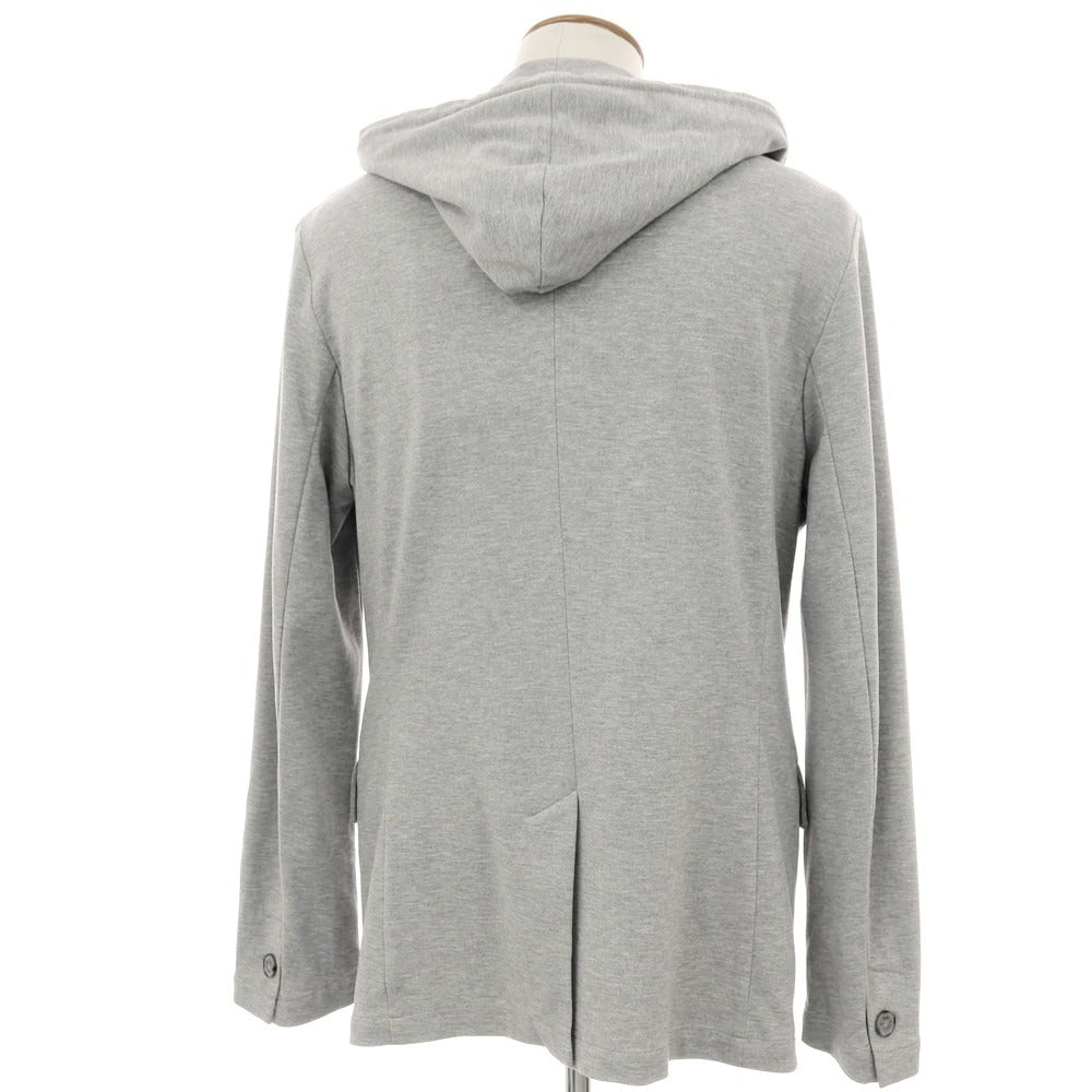 【新品】イーヴォ Hevo コットンナイロン フーデッドジャケット ライトグレー【サイズ46】【 状態ランクN 】【 メンズ 】