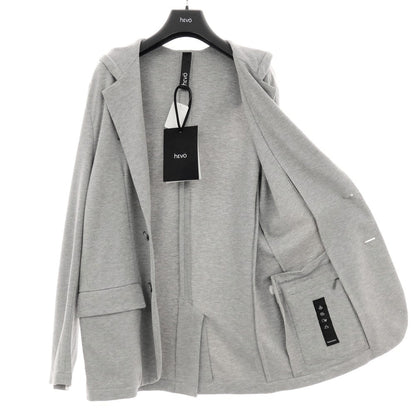 【新品】イーヴォ Hevo コットンナイロン フーデッドジャケット ライトグレー【サイズ46】【 状態ランクN 】【 メンズ 】