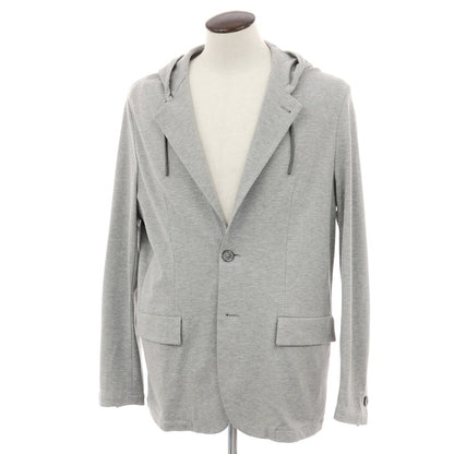 【新品】イーヴォ Hevo コットンナイロン フーデッドジャケット ライトグレー【サイズ50】【 状態ランクN 】【 メンズ 】