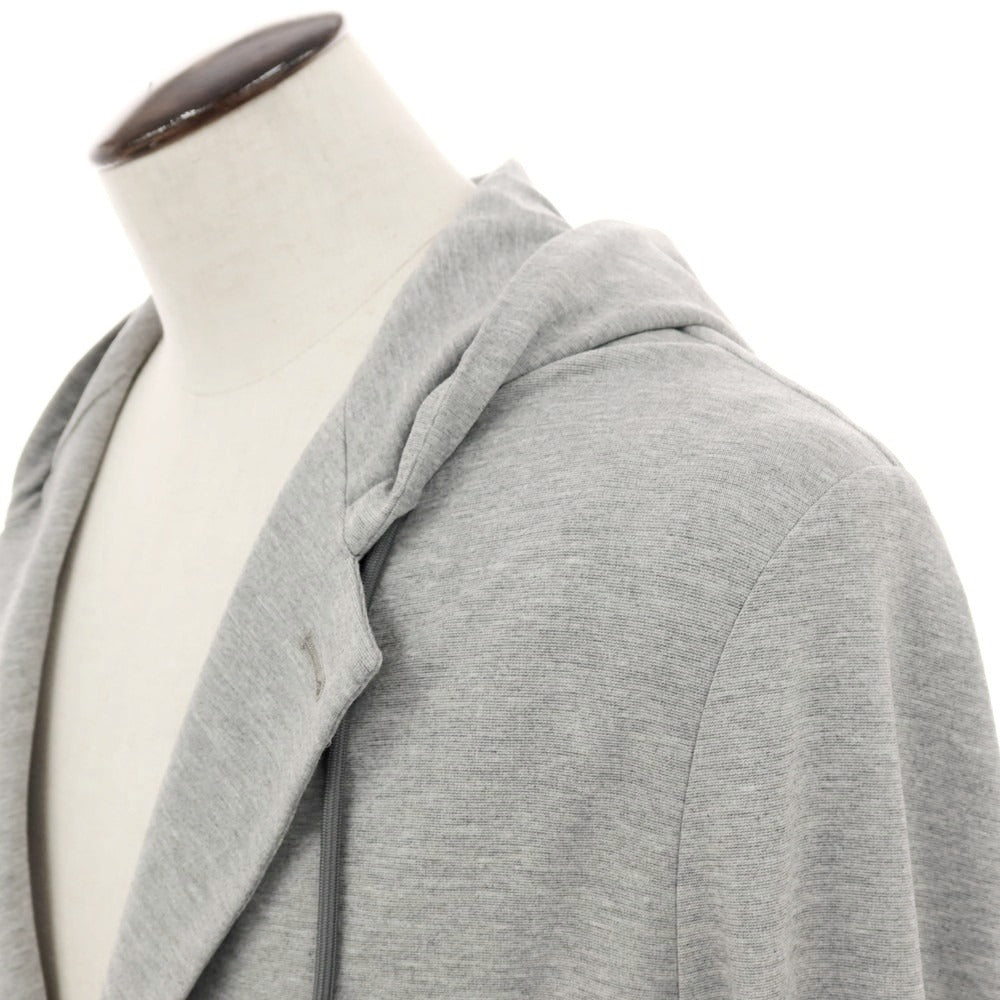 【新品】イーヴォ Hevo コットンナイロン フーデッドジャケット ライトグレー【サイズ50】【 状態ランクN 】【 メンズ 】