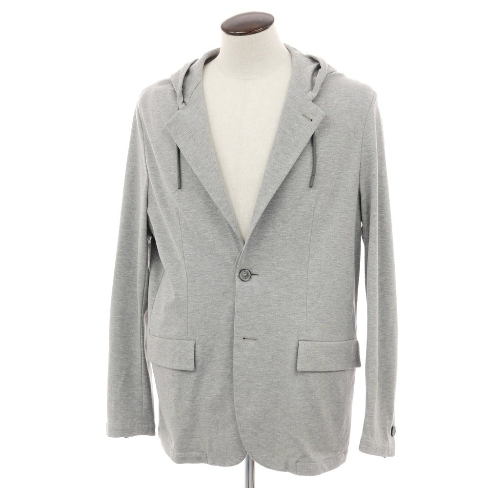 【新品アウトレット】イーヴォ Hevo コットンナイロン フーデッドジャケット ライトグレー【サイズ52】【 状態ランクN- 】【 メンズ 】