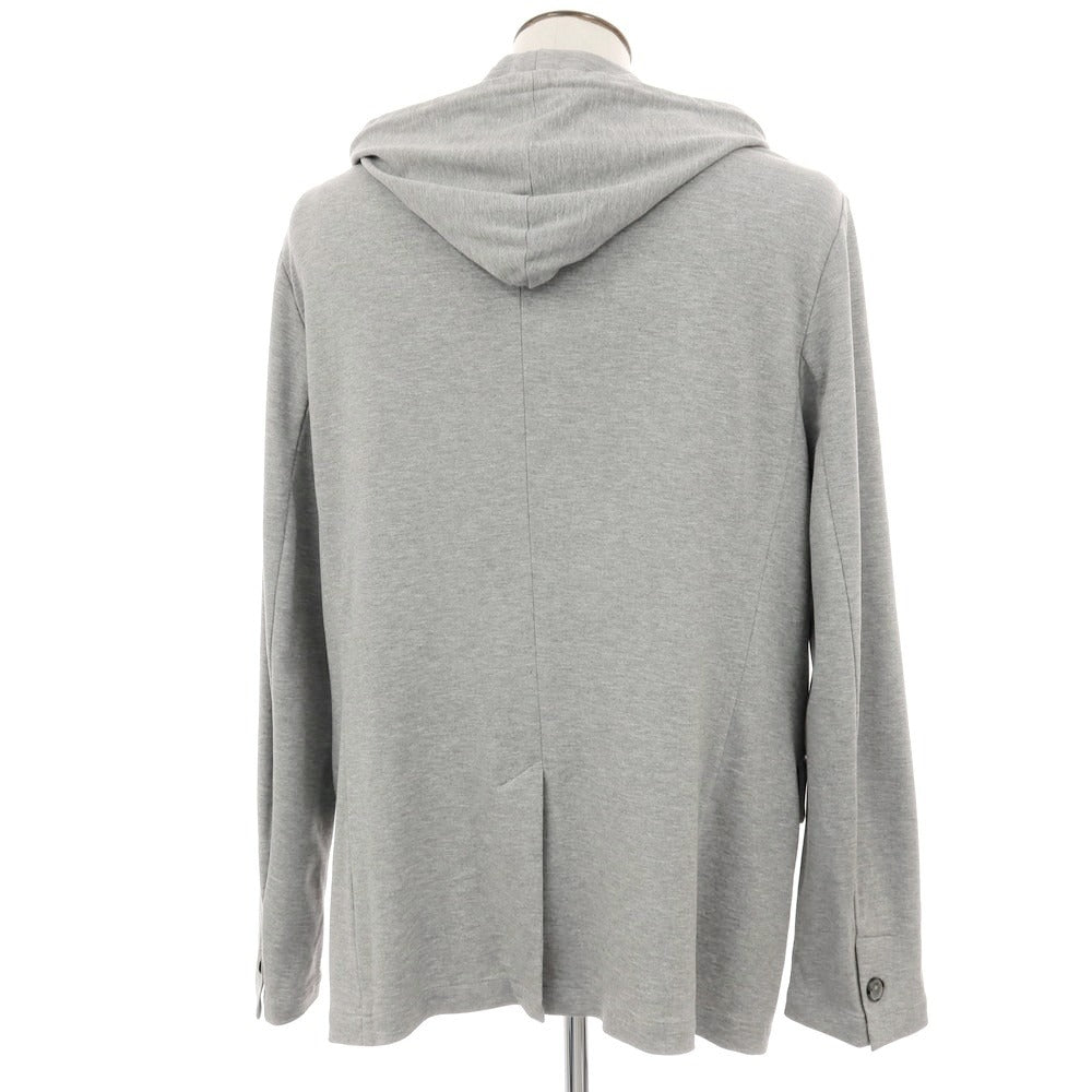 【新品】イーヴォ Hevo コットンナイロン フーデッドジャケット ライトグレー【サイズ54】【 状態ランクN 】【 メンズ 】