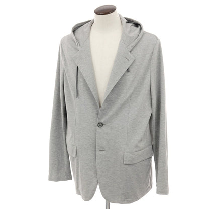 【新品アウトレット】イーヴォ Hevo コットンナイロン フーデッドジャケット ライトグレー【サイズ56】【 状態ランクN- 】【 メンズ 】