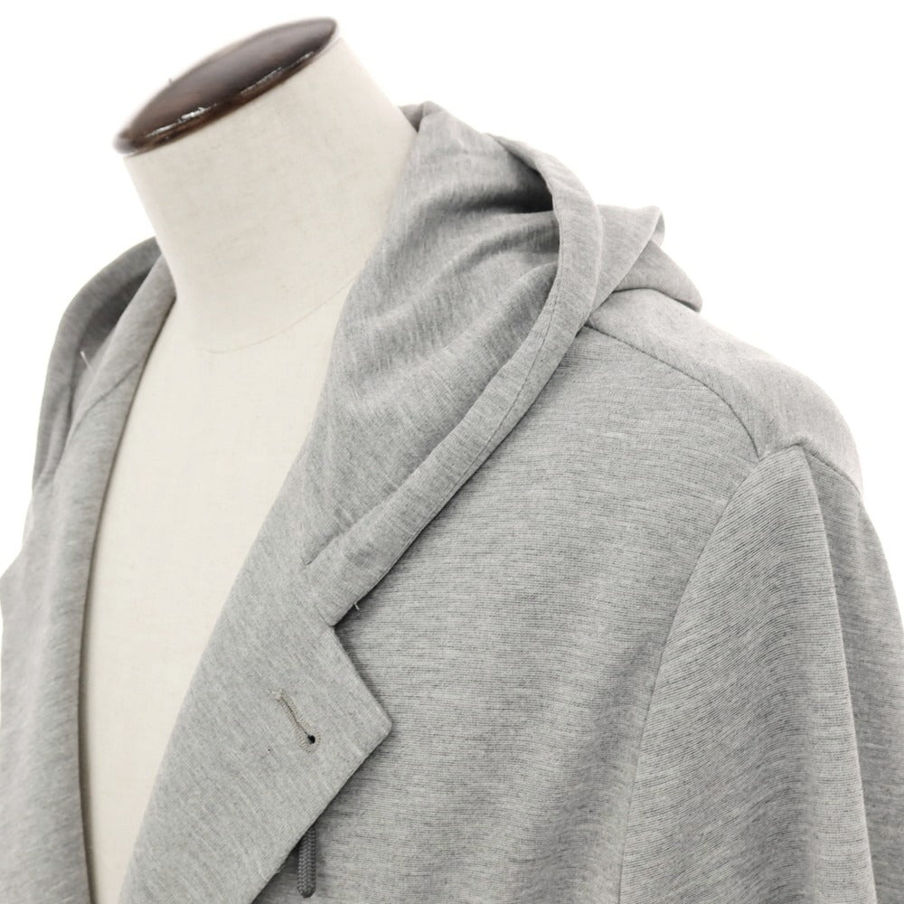 【新品アウトレット】イーヴォ Hevo コットンナイロン フーデッドジャケット ライトグレー【サイズ56】【 状態ランクN- 】【 メンズ 】