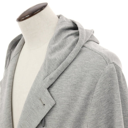 【新品アウトレット】イーヴォ Hevo コットンナイロン フーデッドジャケット ライトグレー【サイズ56】【 状態ランクN- 】【 メンズ 】