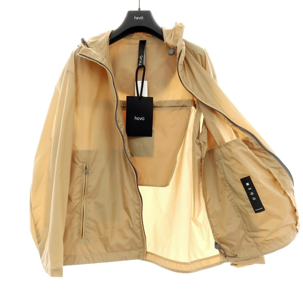 【新品】イーヴォ Hevo ナイロン フーデッドジップアップブルゾン ベージュ【サイズ50】【 状態ランクN 】【 メンズ 】