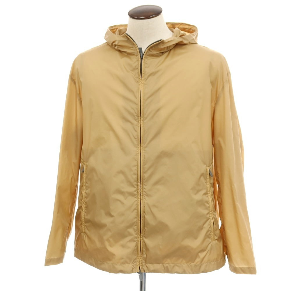 【新品アウトレット】イーヴォ Hevo ナイロン フーデッドジップアップブルゾン ベージュ【サイズ54】【 状態ランクN- 】【 メンズ 】