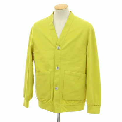 【新品】イーヴォ Hevo コットンナイロン ジャージー カーディガン ライムグリーン【サイズ44】【 状態ランクN 】【 メンズ 】