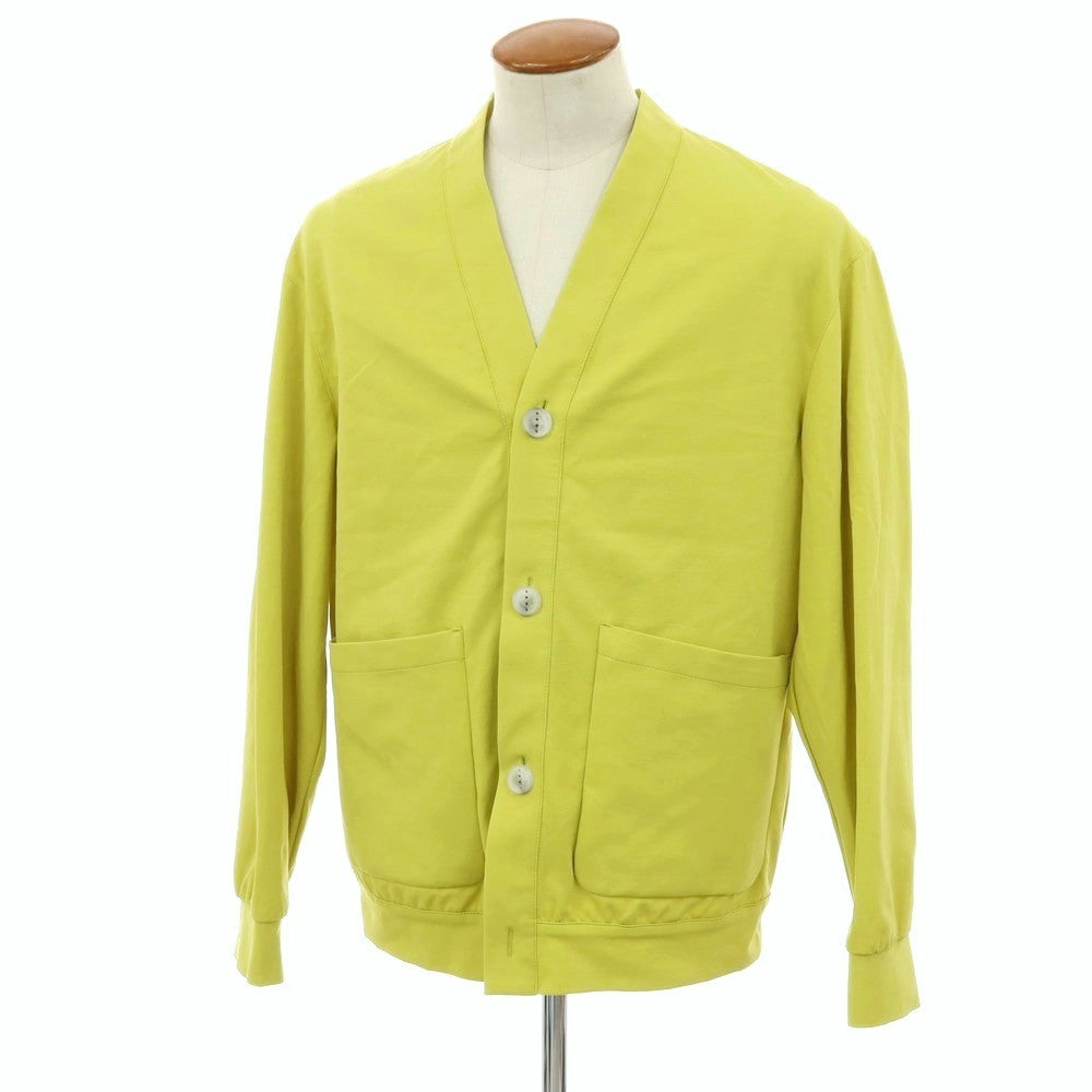 【新品アウトレット】イーヴォ Hevo コットンナイロン ジャージー カーディガン ライムグリーン【サイズ46】【 状態ランクN- 】【 メンズ 】
