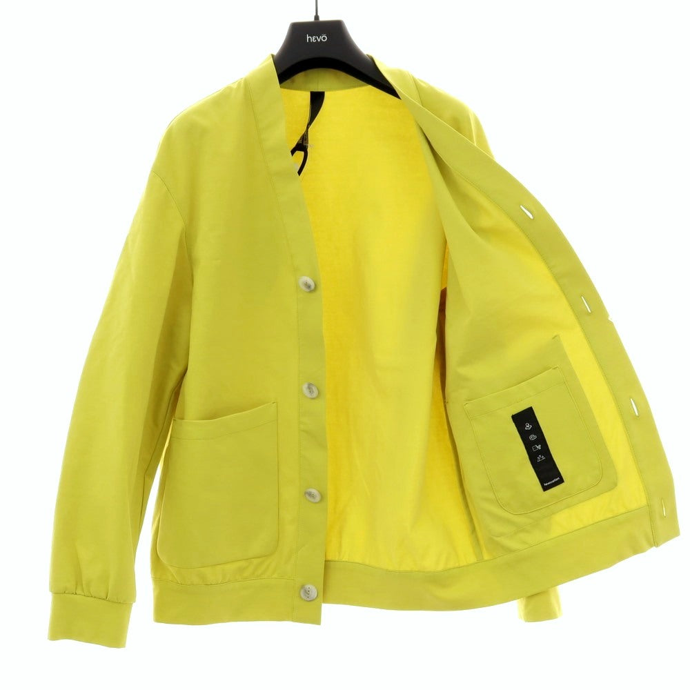 【新品アウトレット】イーヴォ Hevo コットンナイロン ジャージー カーディガン ライムグリーン【サイズ50】【 状態ランクN- 】【 メンズ 】