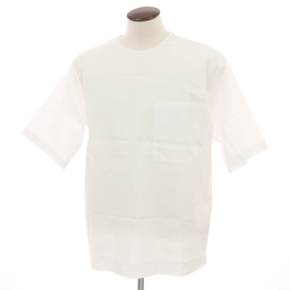 【新品】イーヴォ Hevo ストレッチ コットンナイロン クルーネック 半袖ポケットTシャツ ホワイト【サイズL】【 状態ランクN 】【 メンズ 】[DPD]