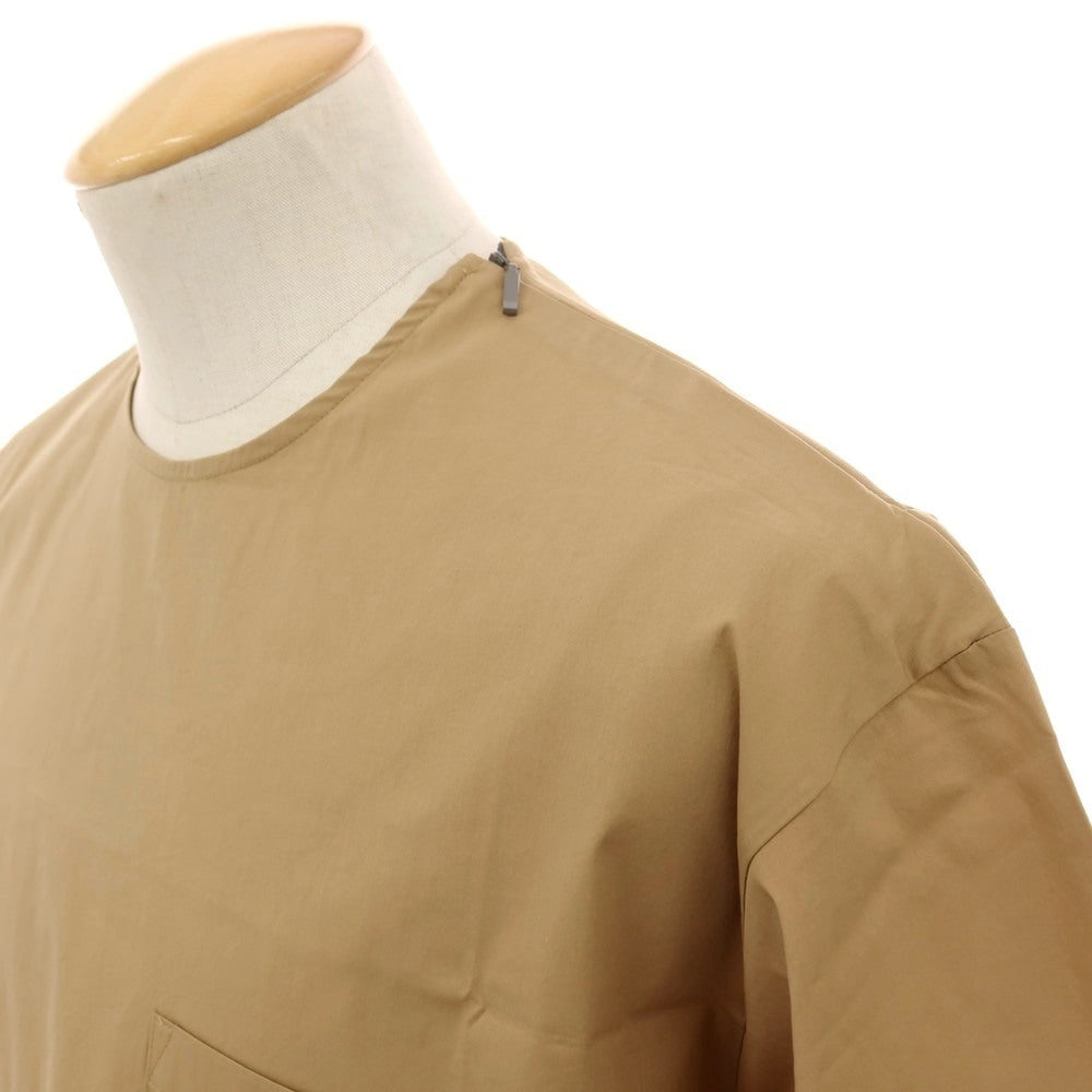 【新品】イーヴォ Hevo ストレッチ コットンナイロン クルーネック 半袖ポケットTシャツ ベージュ【サイズS】【 状態ランクN 】【 メンズ 】