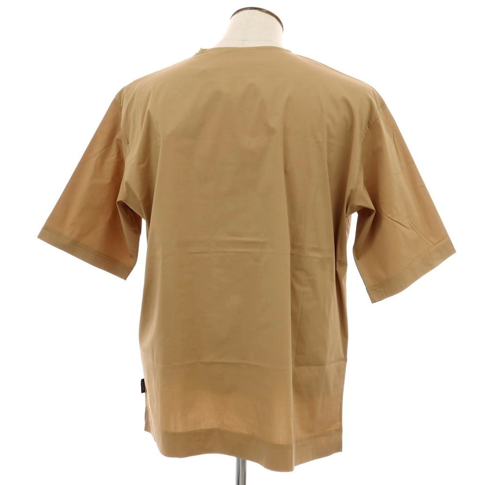 【新品】イーヴォ Hevo ストレッチ コットンナイロン クルーネック 半袖ポケットTシャツ ベージュ【サイズXL】【 状態ランクN 】【 メンズ 】