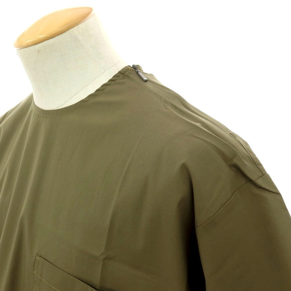 【新品】イーヴォ Hevo ストレッチ コットンナイロン クルーネック 半袖ポケットTシャツ オリーブ【サイズS】【 状態ランクN 】【 メンズ 】