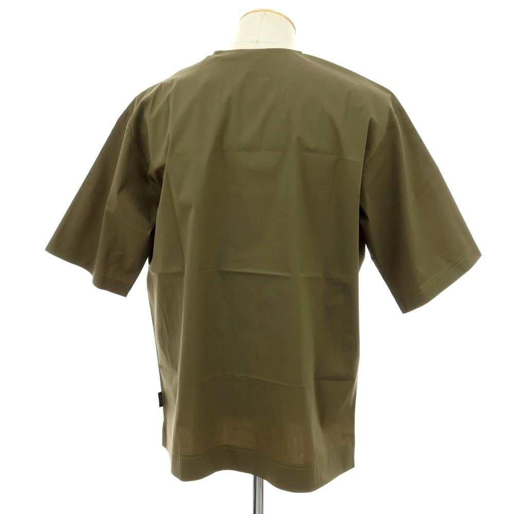 【新品】イーヴォ Hevo ストレッチ コットンナイロン クルーネック 半袖ポケットTシャツ オリーブ【サイズS】【 状態ランクN 】【 メンズ 】