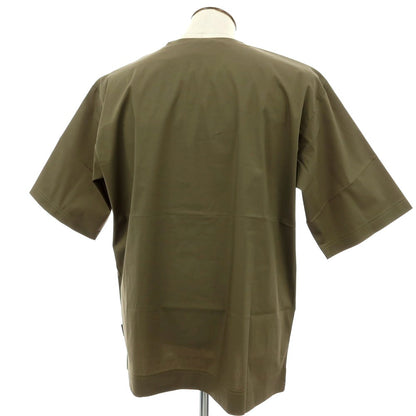 【新品】イーヴォ Hevo ストレッチ コットンナイロン クルーネック 半袖ポケットTシャツ オリーブ【サイズL】【 状態ランクN 】【 メンズ 】