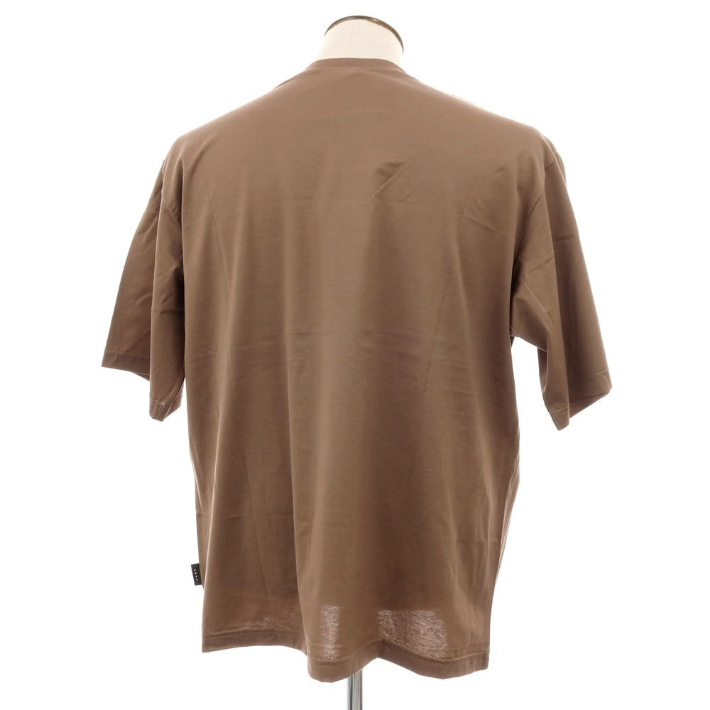 【新品】イーヴォ Hevo コットン クルーネック 半袖ポケットTシャツ ブラウン【サイズXXL】【 状態ランクN 】【 メンズ 】[CPD]