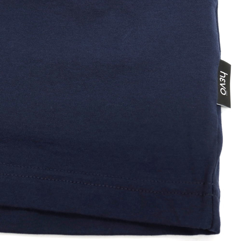 【新品】イーヴォ Hevo コットン クルーネック 半袖ポケットTシャツ ネイビー【サイズXXL】【 状態ランクN 】【 メンズ 】