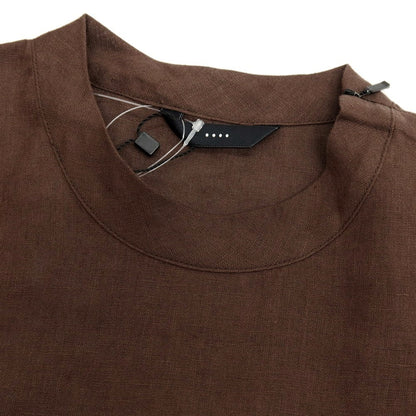 【新品】イーヴォ Hevo リネン クルーネック 半袖Ｔシャツ ブラウン【サイズM】【 状態ランクN 】【 メンズ 】