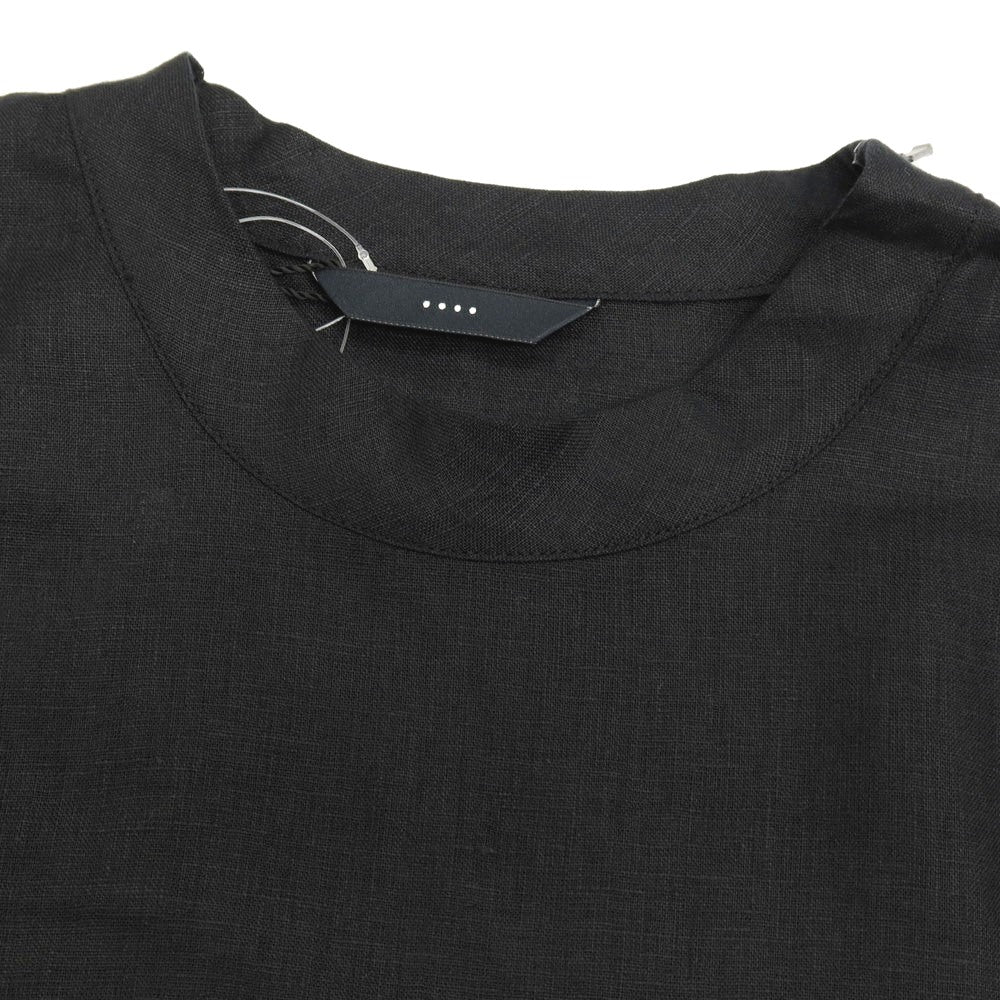 【新品】イーヴォ Hevo リネン クルーネック 半袖Ｔシャツ ブラック【サイズM】【 状態ランクN 】【 メンズ 】