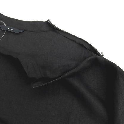 【新品】イーヴォ Hevo リネン クルーネック 半袖Ｔシャツ ブラック【サイズM】【 状態ランクN 】【 メンズ 】