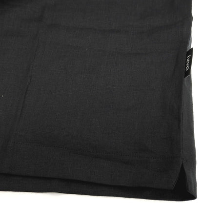 【新品】イーヴォ Hevo リネン クルーネック 半袖Ｔシャツ ブラック【サイズM】【 状態ランクN 】【 メンズ 】