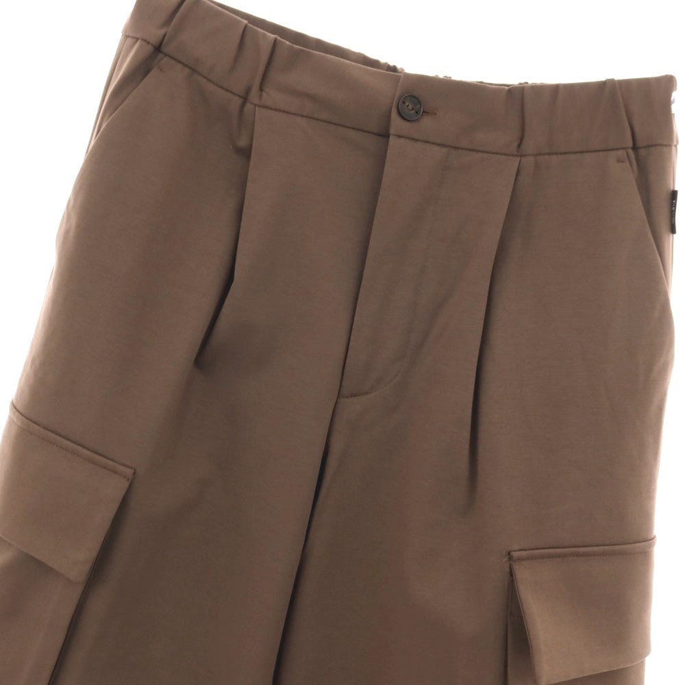 【新品】イーヴォ Hevo コットンナイロン ジャージー イージー カーゴパンツ ブラウン【サイズS】【 状態ランクN 】【 メンズ 】