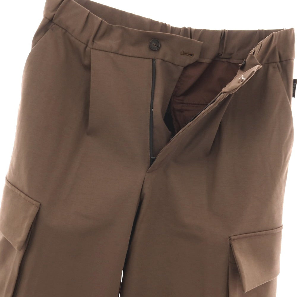 【新品】イーヴォ Hevo コットンナイロン ジャージー イージー カーゴパンツ ブラウン【サイズS】【 状態ランクN 】【 メンズ 】