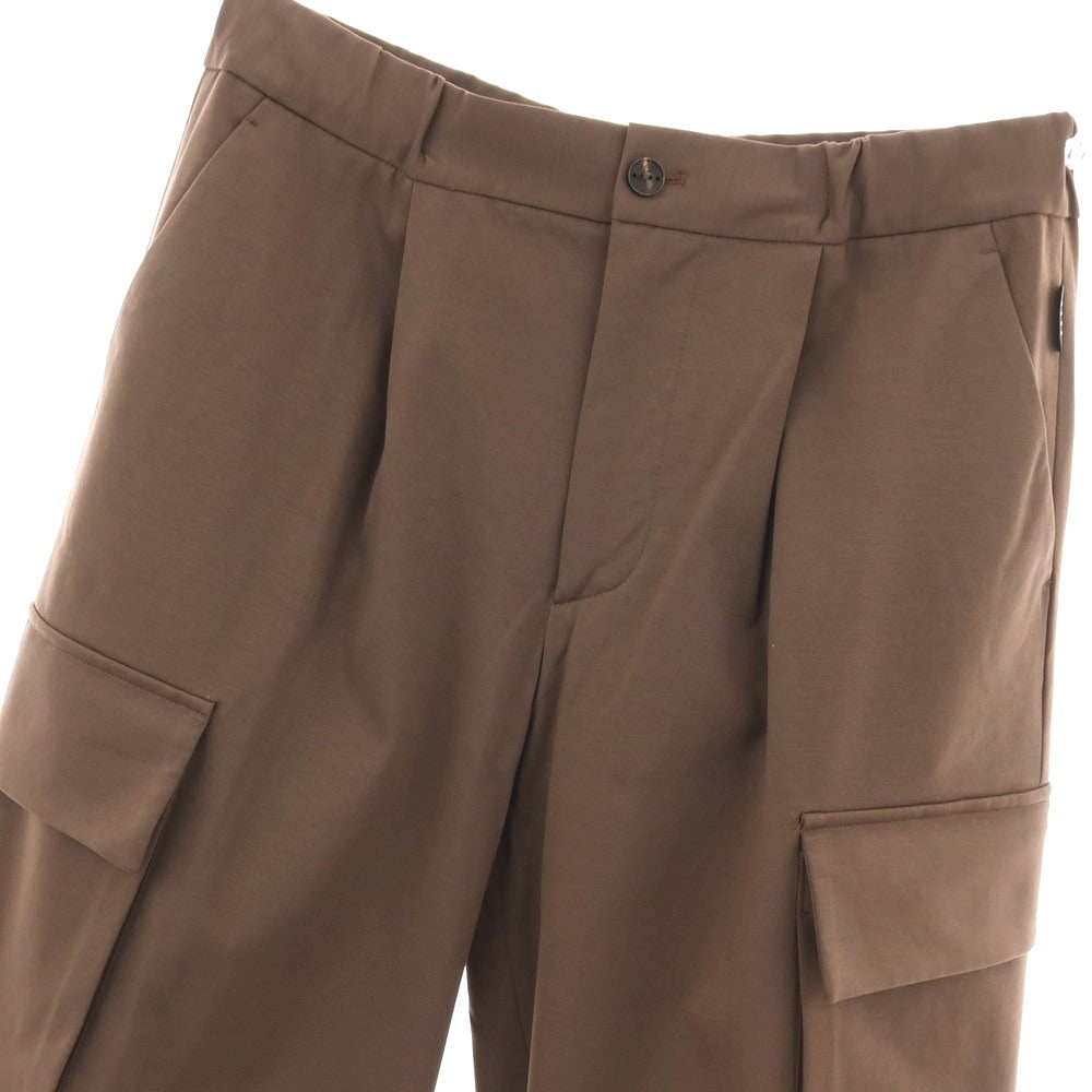 【新品】イーヴォ Hevo コットンナイロン ジャージー イージー カーゴパンツ ブラウン【サイズL】【 状態ランクN 】【 メンズ 】