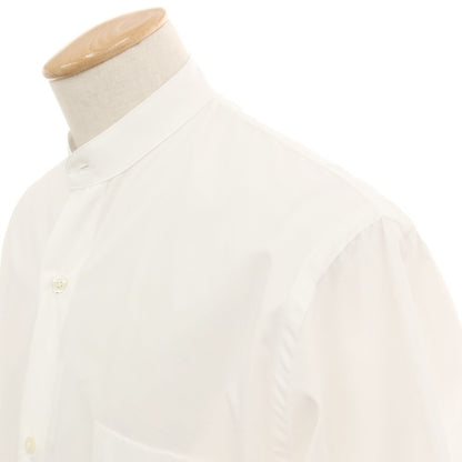 【新品アウトレット】バグッタ Bagutta UENO コットン バンドカラー カジュアルシャツ ホワイト【サイズXS】【 状態ランクN- 】【 メンズ 】